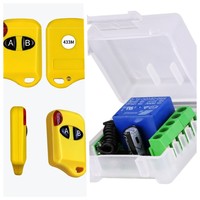 Émetteur RF sans fil à 2 touches Duplicateur Serrure de porte électrique automatique Télécommande de voiture Fréquence 433MHz pour garage