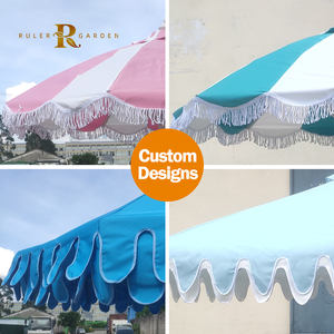 Sombrilla de exterior personalizada para hotel, <span class=keywords><strong>piscina</strong></span>, playa, vieiras, sombrillas, marco de aluminio, patio, plátano, jardín, playa, café, sombrilla - Product Image 2