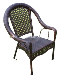 Truyền thống sơn tĩnh điện ngoài trời sân vườn đồ nội thất đặt ghế mây xếp chồng bàn ăn sắt cho kho ngoài trời - Product Image 5