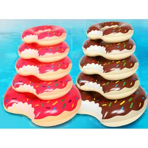 制造商批发安全充气甜甜圈圈设计PVC充气游泳圈