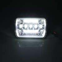 Lumière de travail automobile de 7 pouces, lumière de travail marine à LED, phare carré à LED de 7x6 pouces, lumière automobile tout-terrain