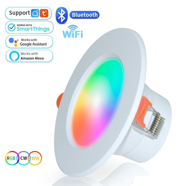 Tuya Zigbee smart Alexa voice control WIFI RGBCW five channel color light RGBCW