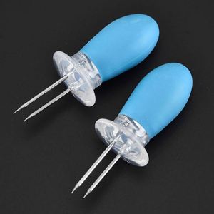 Porte-épis de maïs durables en acier inoxydable – Fourchettes à maïs personnalisées pour barbecue, gadgets de cuisine promotionnels et créatifs pour grillades et repas - Product Image 4