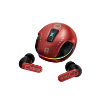 Écouteurs de jeu sans fil à clip Bluetooth 5.4 Zombies Cat B5 à faible latence pour l'e-sport, son HD, légers et à oreille ouverte