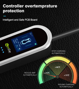 Zencar 32A 7.2KW Type2 Portable EV Tipo B Evse Cargador con enchufe azul CEE para uso doméstico - Product Image 3