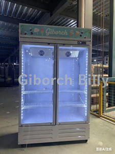 5-năm bảo hành hiển thị tủ lạnh Tủ đông thương mại trực tiếp làm mát tủ lạnh Tempered Glass Máy làm lạnh LED ánh sáng đồ uống mát - Product Image 4