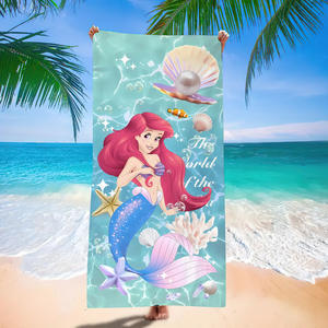 Toalla de Baño Grande de Microfibra con Diseño de Princesa Marina, 70*140cm, Secado Rápido, Antiarena, Venta al Por Mayor - Product Image 2