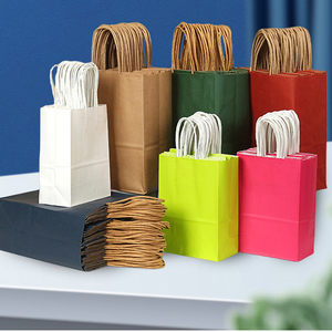 Sac en papier kraft personnalisé, texture cuir, emballage à emporter pour desserts, thé au lait, aliments, vente au détail, usage professionnel en gros - Product Image 4
