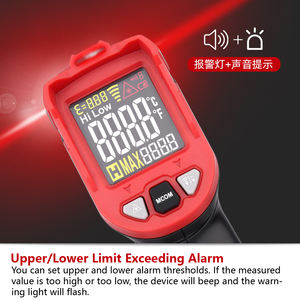 Pistolet industriel <span class=keywords><strong>professionnel</strong></span> sans contact infrarouge pour huile eau aliments haute température 880°C <span class=keywords><strong>thermomètre</strong></span> infrarouge - Product Image 5