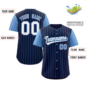 Jersey Baseball Ukuran Besar Kualitas Terbaik, Desain Garis-Garis Custom, Bahan Bernapas, Grosir Seragam, 100% Poliester - Product Image 2