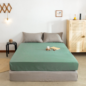 <span class=keywords><strong>Drap</strong></span> <span class=keywords><strong>Housse</strong></span> Uni Ajusté Protection Matelas Microfibre Anti-Dérapant Lavable <span class=keywords><strong>Housse</strong></span> de Matelas Anti-Poussière Multi-Tailles pour Usage Domestique - Product Image 4