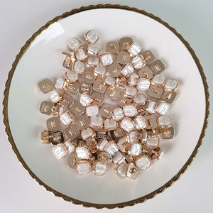 Botones decorativos metálicos <span class=keywords><strong>de</strong></span> vástago cuadrado lavables para camisa, cárdigan, suéter, gemelos y cuello con base alta - Product Image 4