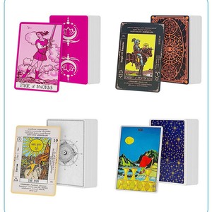 Cartes de tarot classiques Jin Li, 78 cartes avec significations au dos, pour les débutants, les jeux d'échecs et les divertissements par cartes. - Product Image 3