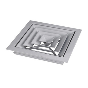 Đăng ký & lưới tản nhiệt <span class=keywords><strong>Air</strong></span> Vent hiện đại AC Grill HVAC van điều tiết Trần khuếch tán lưới tản nhiệt thông gió khuếch tán vuông - Product Image 2