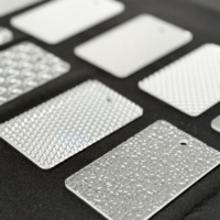 Plaque acrylique transparente découpée avec précision 3mm 5mm, motif ondulé gaufré, texture effet marbre, légère, personnalisable, feuille de plastique