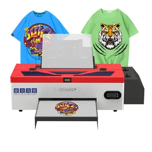 A3 A4 Heat Transfer Vinyl T Shirt Printing Machine 30 cm Custom DTF Transferst PET Film Textile Direct to Garment Printer