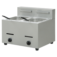 Friteuses à friteuse, friteuse à gaz commerciale, mini friteuse à beignet