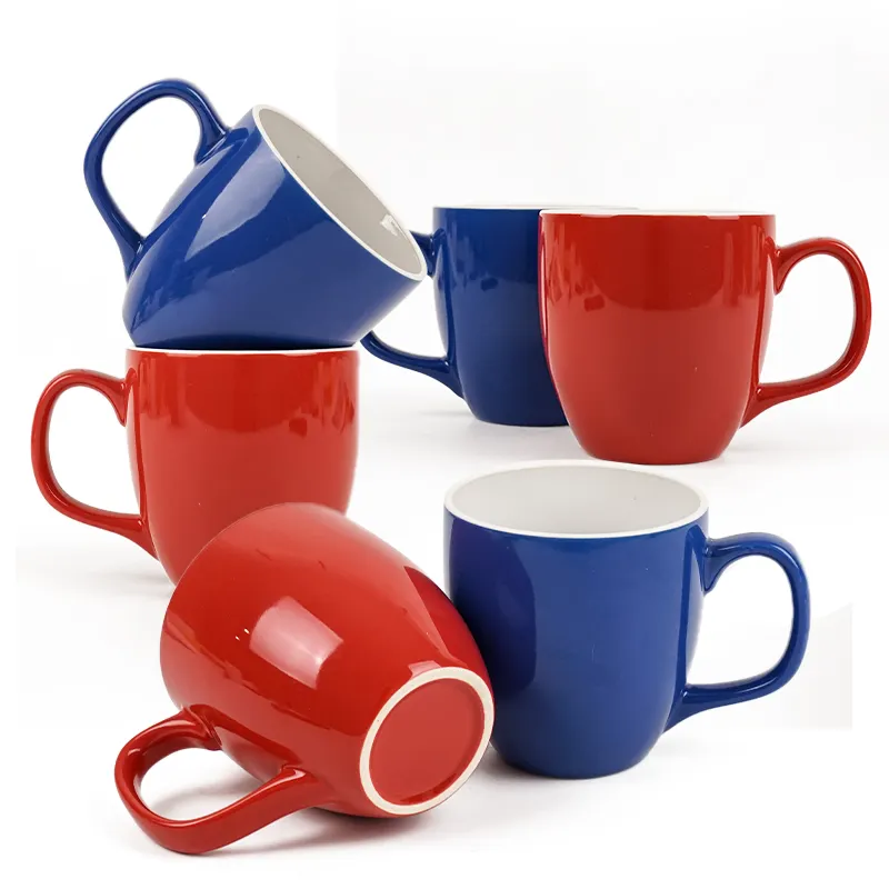 Wholesales Classic Style 330ml Sublimation Ceramic Mug Custom Color Glaze Coffee Mug For Promotion