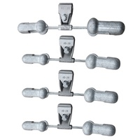 Amortisseur de vibrations asymétrique galvanisé de type 4D Stockbridge avec tiges de préhension préformées Raccords de ligne de transmission