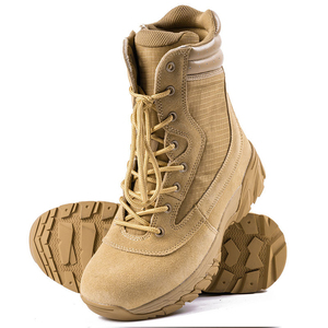 SF8 703 Typoon Tactical <b>Hiking</b> <b>Boots</b> High Top Lace Up Waterproof Outdoor All Seasons Men Suede Tan - Product Image 1