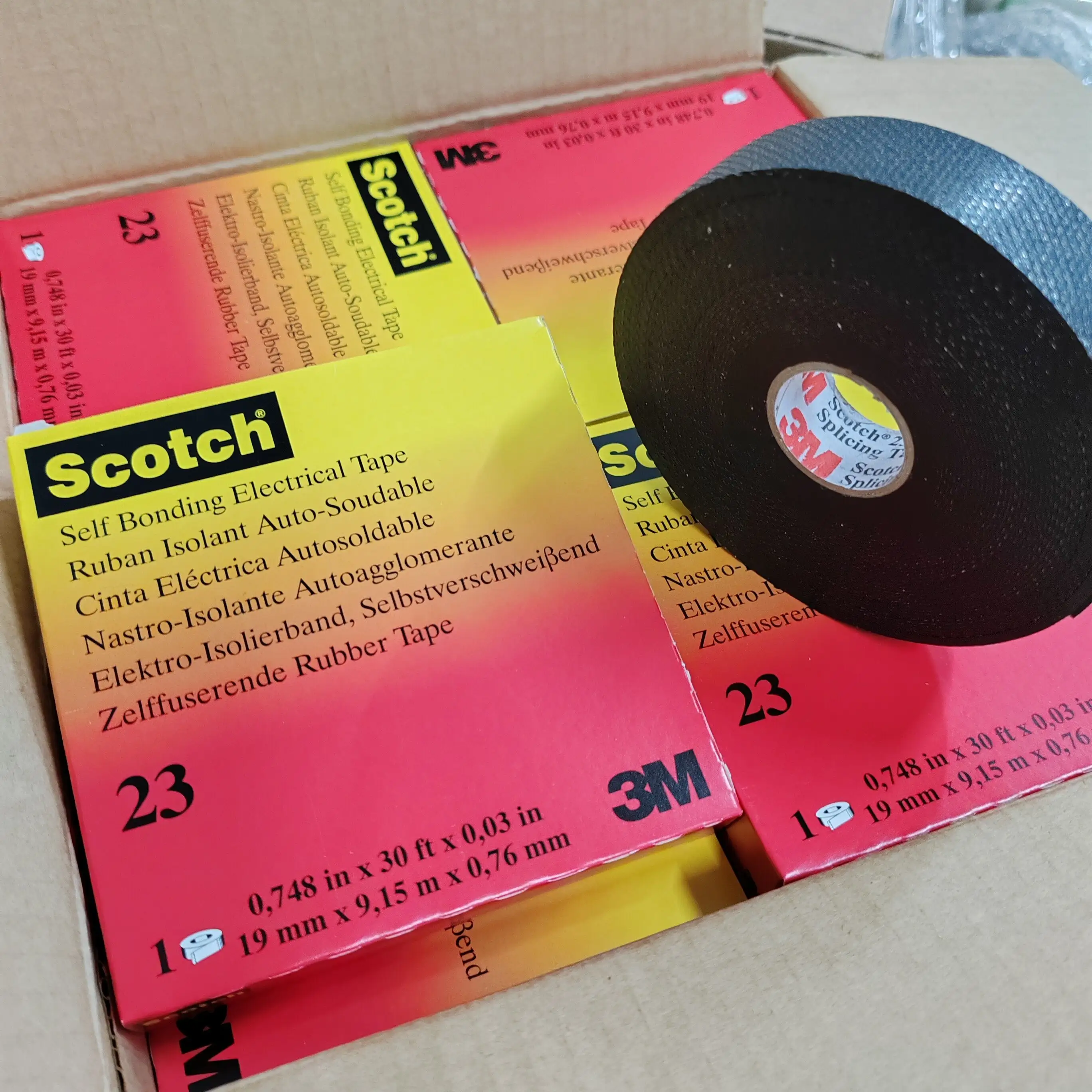 3 M Scotch23 EPDM גומי שחבור סרט חשמלי קלטת 3 M 23 עבור בידוד כבלים 700V