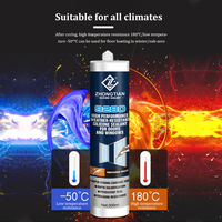 Colle en silicone neutre durcie blanche Adhésifs liquides imperméables pour voiture Produits d'étanchéité Portes pour fenêtres en verre Application-Injection