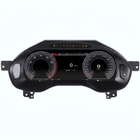 Écran de tableau de bord numérique 12,3 pouces haut de gamme pour voiture, écran de cockpit virtuel, remplacement direct pour Audi A6/A7 2013-2018, noir