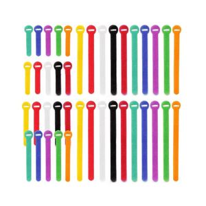 Bande élastique auto-adhésive en nylon écologique de 0,47 x 6,30 pouces avec motif de points Velcro pour ceinture de sport - Product Image 3
