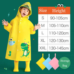 Manteau de pluie EVA imprimé dessin animé pour enfant en bas âge, vêtement à la mode pour garçon et fille, vente en gros - Product Image 5