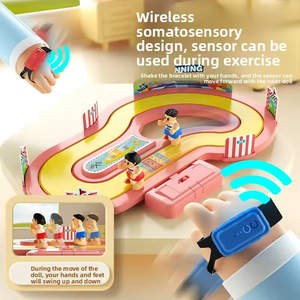 Jouet de course pour enfants avec vitesse, tapis roulant sans fil à détection de mouvement, jouet de course sur piste de combat à deux joueurs, interactif - Product Image 5