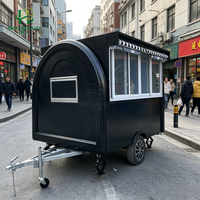Remorque alimentaire mobile vintage de haute qualité avec aménagement de cuisine intérieure personnalisé