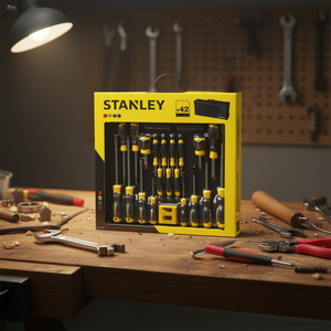 Stanley <b>Screwdriver</b> <b>Set</b> 42 Piece Magnetic <b>Bit</b> Holder Included - Product Image 3