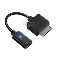 Câble de charge Tideseer Type-C femelle vers PSPGO - Matériau PVC, design pratique, noir, 10 cm