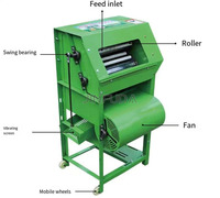 Machine de récolte d'arachides humides et sèches, batteuse électrique d'arachides, séparateur d'arachides de haute qualité à prix d'usine pour petites exploitations agricoles