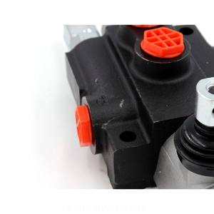 Válvula Hidráulica Monobloque P40 G38 con Tapas Rojas, Diseño Compacto para Sistemas de Maquinaria - Product Image 6