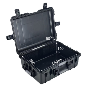DPC118 	 Boîte de rangement d'outils en plastique noir robuste, étanche IP67, grande boîte à outils, étui de protection pour outils, 590*432*230mm - Product Image 3