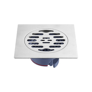 OEM Manufacturer Wholesale Stainless Steel Square Floor Drain for Bathroom Toilet Dual-use Anti-odor American Style - Product Image 5