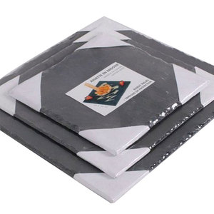 Assiette <span class=keywords><strong>en</strong></span> <span class=keywords><strong>ardoise</strong></span> au fromage de charcuterie noire <span class=keywords><strong>naturelle</strong></span> 30*30CM <span class=keywords><strong>en</strong></span> gros - Product Image 2
