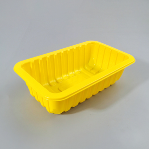 Boîte d'emballage pour viande jaune M.A.P Zeqiu, contenants jetables pour la conservation des aliments frais, emballage gonflable pour viande réfrigérée, chewing-gum, sushi - Product Image 4