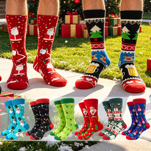 <span class=keywords><strong>Calcetines</strong></span> de Santa Claus Unisex de Algodón con Diseño Personalizado al por Mayor, Divertidos, para Regalo, Decoración Navideña - Product Image 1