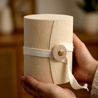 Urna de Madera de Abedul para Cenizas, Nuevo Diseño, Caja Cilíndrica para Guardar Cenizas, Frasco Redondo de Madera, Ecológico, para Mascotas y Humanos