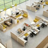 Poste de travail modulaire pour bureau, cloison de bureau, bureau informatique pour personnel, mobilier de bureau pour centre d'appels, table de travail moderne