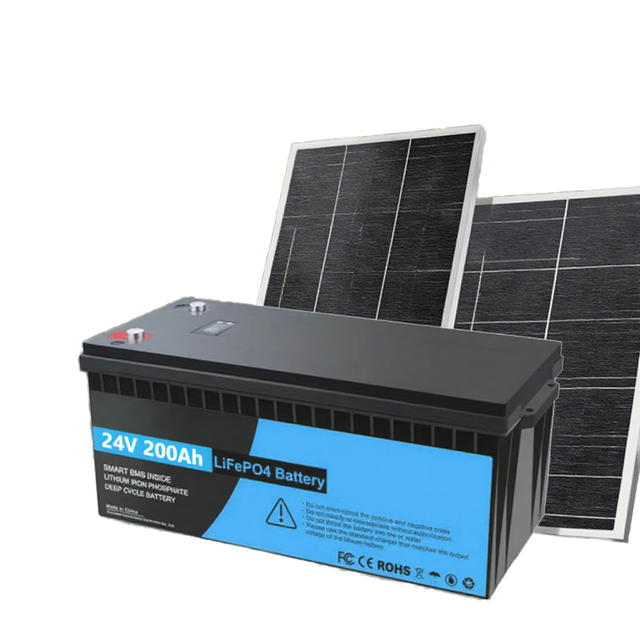 24V 200ah Deep Cycle Solar Rechargeable Lithium Ion Battery Pack Smart BMS Bluetooth 12v 25.6v 100ah 280ah 300ah Lifepo4 100%