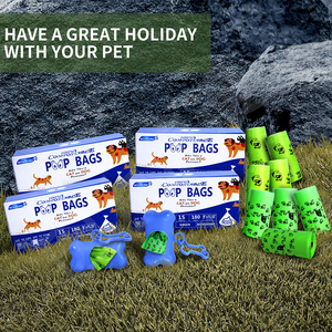 Sac en plastique pour déjections canines, biodégradable, compostable, écologique, personnalisé, avec poignée - Product Image 6