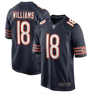 2024/25 NEW Men's White Caleb Williams Chicago Bears Custom American Football Shirts Stitched Embroidered Wholesale