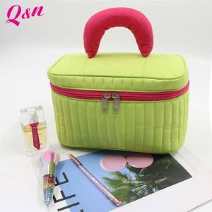 2025 Factory <b>Large</b> Candy Color Makeup Bag Girl Puffy Puffer Travel Toiletries Bag Fluffy Nylon Cute Cosmetic Bag Custom Logo - Product Image 2