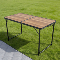 Table pliante en aluminium de style moderne 2026 pour barbecue en plein air, pique-nique, camping, meubles portables avec sac de rangement, chaises de salle