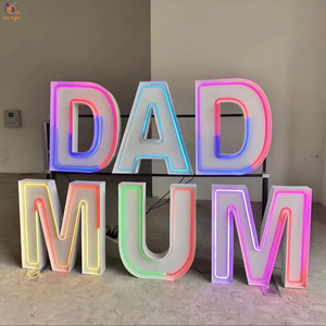 Lettere e Numeri Luminosi LED RGB in Metallo Personalizzati, Giganti 3ft 4ft, per Decorazioni di Matrimoni, Compleanni ed Eventi - Product Image 3