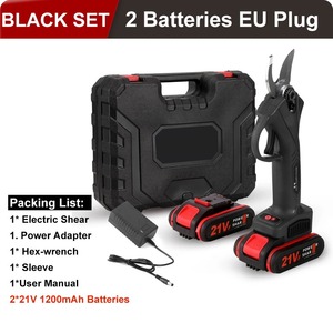 25mm Battery-Powered 21V Telescopic Ratchet Pruning <b>Shears</b> With Anti-Slip Plastic Rubber <b>Handles</b> for DIY Gardening Vineyard Use - Product Image 3