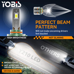 Yobis Y210 14000LM haute puissance 240W H4 LED phare ampoule ventilateur Cool H1 H8 H11 9005 9006 voiture lampe LED Canbus <span class=keywords><strong>Auto</strong></span> H7 phare Led - Product Image 4